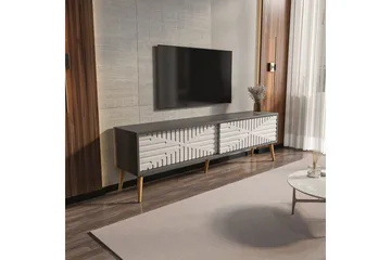 Kalon TV-benk 180 cm - Antrasitt/Hvit - Møbler - TV- & Mediamøbler - TV benk & mediabenk