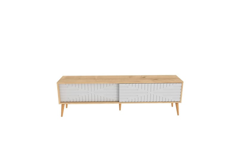 Kalon TV-benk 180 cm, Eik/Hvit