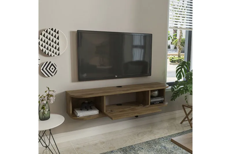 Kalvos TV-benk 120 cm - Eik - Møbler - TV- & Mediamøbler - TV benk & mediabenk