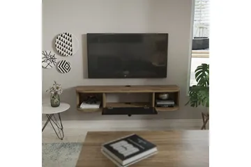Kalvos TV-benk 120 cm - Sort/Eik - Møbler - TV- & Mediamøbler - TV benk & mediabenk