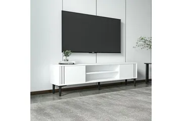 Klyne TV-benk 140 cm - Hvit - Møbler - TV- & Mediamøbler - TV benk & mediabenk