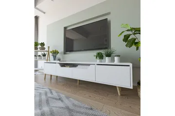 Kollumber TV-benk 180x30 cm - Hvit - Møbler - TV- & Mediamøbler - Mediestativ & veggfeste - TV-veggfeste