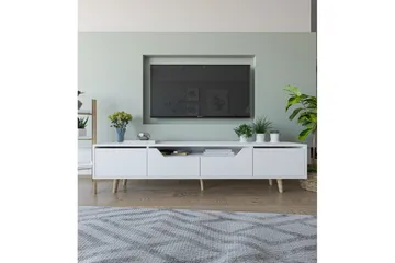 Kollumber TV-benk 180x30 cm - Hvit - Møbler - TV- & Mediamøbler - Mediestativ & veggfeste - TV-veggfeste