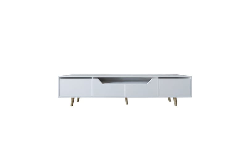 Kollumber TV-benk 180x30 cm - Hvit - Møbler - TV- & Mediamøbler - Mediestativ & veggfeste - TV-veggfeste