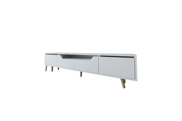 Kollumber TV-benk 180x30 cm - Hvit - Møbler - TV- & Mediamøbler - Mediestativ & veggfeste - TV-veggfeste