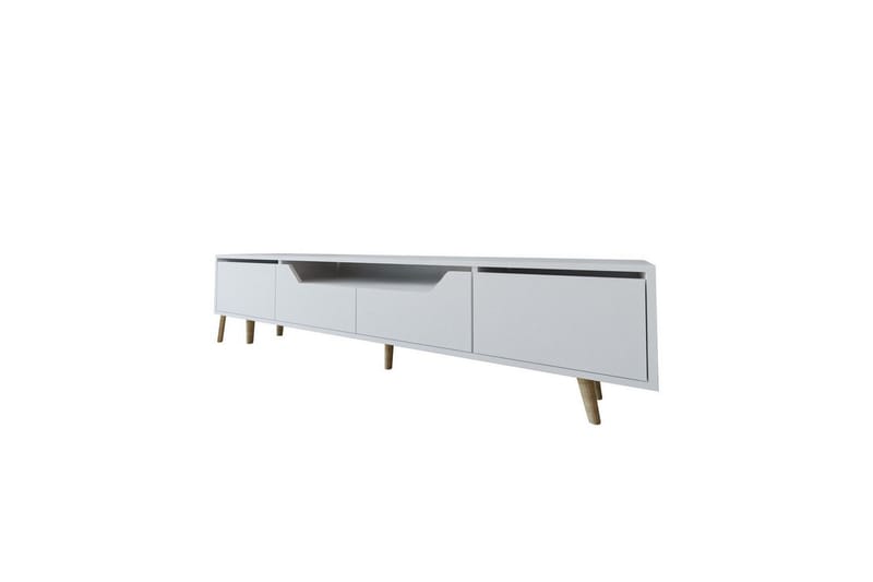 Kollumber TV-benk 180x30 cm - Hvit - Møbler - TV- & Mediamøbler - Mediestativ & veggfeste - TV-veggfeste