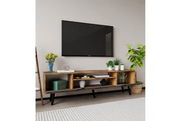 Kollumber TV-benk 180x30 cm - Valnøtt/Antrasitt - Møbler - TV- & Mediamøbler - Mediestativ & veggfeste - TV-veggfeste