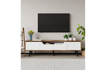 Kollumber TV-benk 180x30 cm - Valnøtt/Hvit - Møbler - TV- & Mediamøbler - Mediestativ & veggfeste - TV-veggfeste