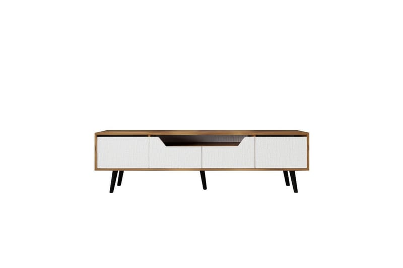 Kollumber TV-benk 180x30 cm - Valnøtt/Hvit - Møbler - TV- & Mediamøbler - Mediestativ & veggfeste - TV-veggfeste
