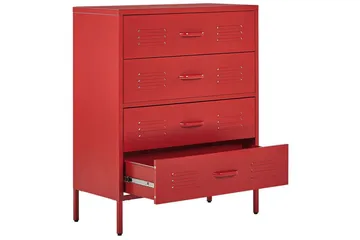 Kommode Enago Rød - Rød - Oppbevaring - Oppbevaringsmøbler - Kommode - Entrekommode
