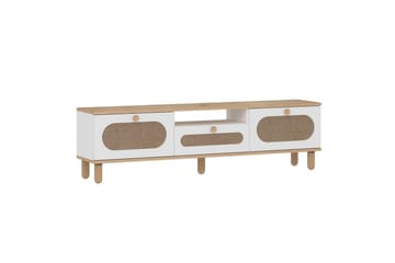 Kumail TV-benk 150 cm - Eik/Hvit - Møbler - TV- & Mediamøbler - TV benk & mediabenk