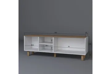 Kuniyoshi TV-benk 160 cm - Eik - Møbler - TV- & Mediamøbler - TV benk & mediabenk