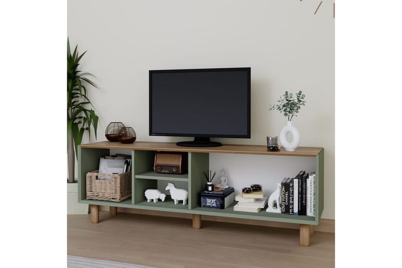 Kuniyoshi TV-benk 160 cm - Grønn - Møbler - TV- & Mediamøbler - TV benk & mediabenk