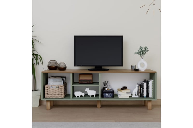Kuniyoshi TV-benk 160 cm - Grønn - Møbler - TV- & Mediamøbler - TV benk & mediabenk