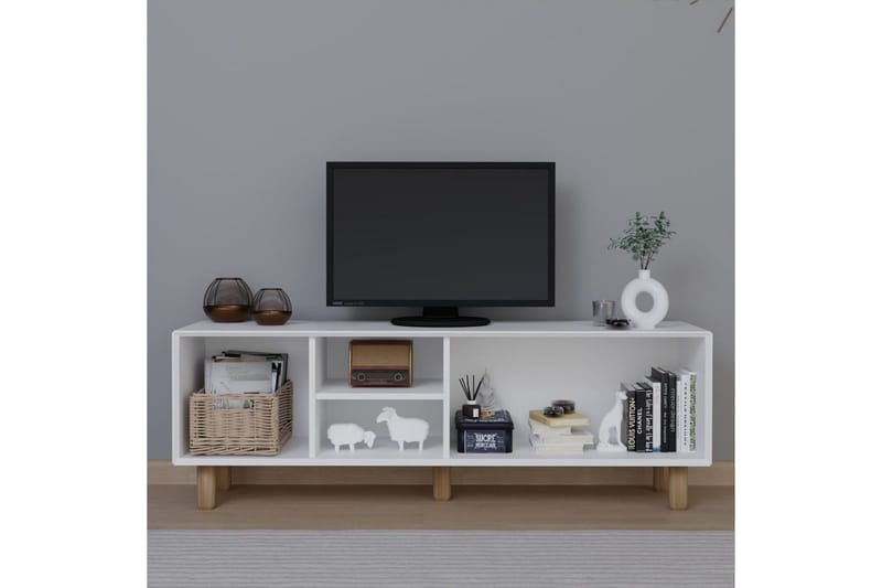 Kuniyoshi TV-benk 160 cm - Hvit - Møbler - TV- & Mediamøbler - TV benk & mediabenk