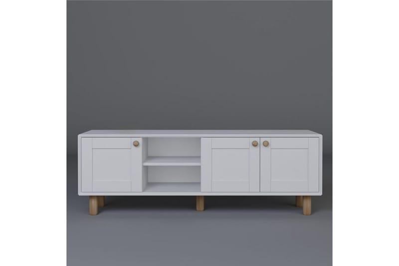Kuniyoshi TV-benk 160 cm - Hvit - Møbler - TV- & Mediamøbler - TV benk & mediabenk