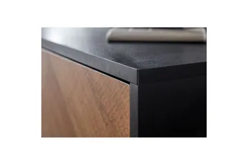 Lavbord Wohnling Eikentre foliert med 2 dører oppbevaringsbrett metallben landlig stil - Møbler - TV- & Mediamøbler - Mediestativ & veggfeste - TV-veggfeste