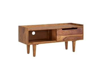 Lavbord Wohnling Massivt tre med oppbevaring 1 dør treben landlig stil - Møbler - TV- & Mediamøbler - TV benk & mediabenk