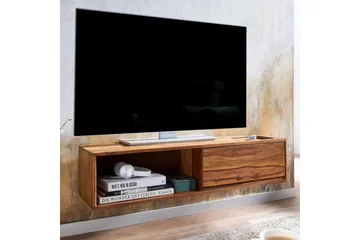 Lavbord Wohnling Massivt treoppheng med én skuff, landlig stil - Møbler - TV- & Mediamøbler - TV-hylle