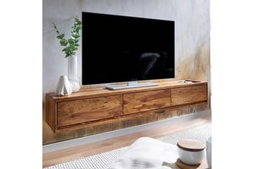 Lavbord Wohnling Massivt treoppheng med 3 skuffer, landlig stil - Møbler - TV- & Mediamøbler - Mediestativ & veggfeste - TV-veggfeste