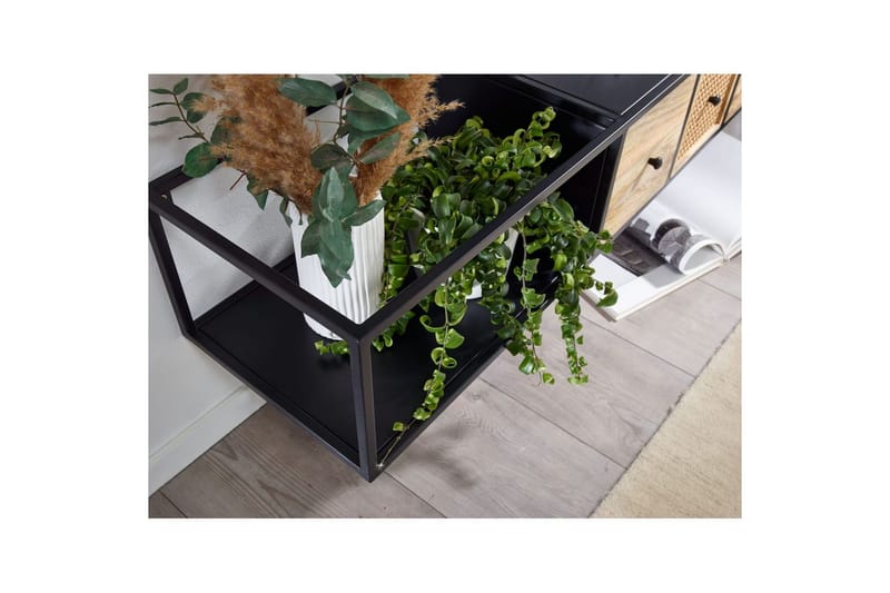 Lavbord Wohnling Metall Hengende med 3 Skuffer i Massivt Tre Industriell - Møbler - TV- & Mediamøbler - Mediestativ & veggfeste - TV-veggfeste