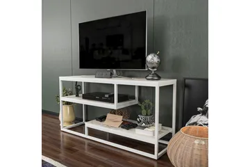 Lorin TV-benk 120 cm - Hvit - Møbler - TV- & Mediamøbler - TV benk & mediabenk