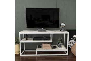 Lorin TV-benk 120 cm - Hvit - Møbler - TV- & Mediamøbler - TV benk & mediabenk