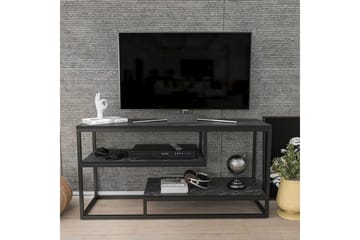 Lorin TV-benk 120 cm - Sort/Hvit - Møbler - TV- & Mediamøbler - TV benk & mediabenk
