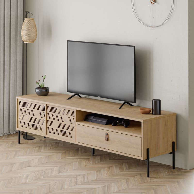 Losina TV-benk 170 cm - Sapphire Oak - Møbler - TV- & Mediamøbler - Mediestativ & veggfeste - TV-veggfeste