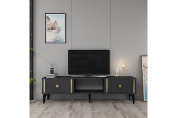 Male TV-benk 150 cm - Antrasitt/Gull - Møbler - TV- & Mediamøbler - TV benk & mediabenk