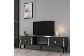 Male TV-benk 150 cm - Antrasitt/Gull - Møbler - TV- & Mediamøbler - TV benk & mediabenk