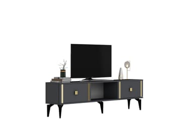 Male TV-benk 150 cm - Antrasitt/Gull - Møbler - TV- & Mediamøbler - TV benk & mediabenk