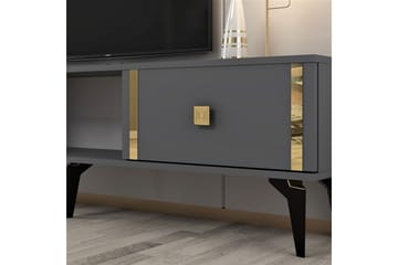 Male TV-benk 150 cm - Antrasitt/Gull - Møbler - TV- & Mediamøbler - TV benk & mediabenk