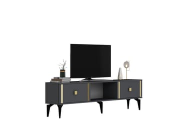 Male TV-benk 150 cm - Antrasitt/Gull - Møbler - TV- & Mediamøbler - TV benk & mediabenk