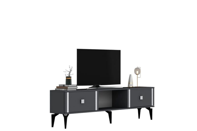 Male TV-benk 150 cm - Antrasitt/Sølv - Møbler - TV- & Mediamøbler - TV benk & mediabenk