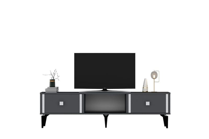 Male TV-benk 150 cm - Antrasitt/Sølv - Møbler - TV- & Mediamøbler - TV benk & mediabenk