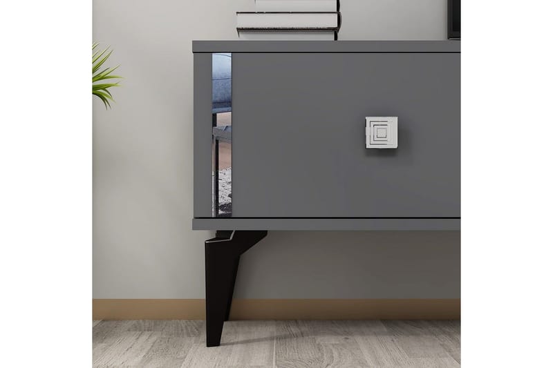 Male TV-benk 150 cm - Antrasitt/Sølv - Møbler - TV- & Mediamøbler - TV benk & mediabenk