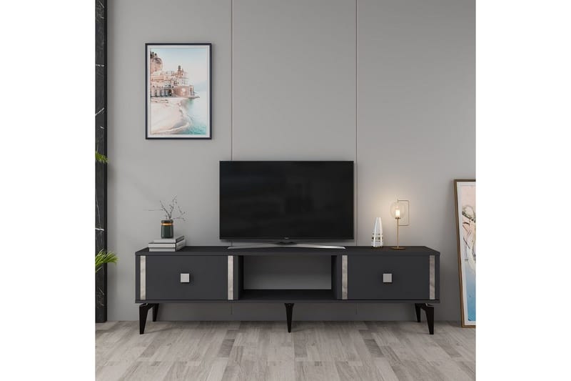 Male TV-benk 150 cm - Antrasitt/Sølv - Møbler - TV- & Mediamøbler - TV benk & mediabenk