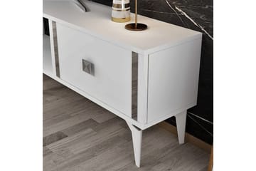 Male TV-benk 150 cm - Hvit/Sølv - Møbler - TV- & Mediamøbler - TV benk & mediabenk