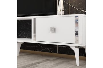 Male TV-benk 150 cm - Hvit/Sølv - Møbler - TV- & Mediamøbler - TV benk & mediabenk