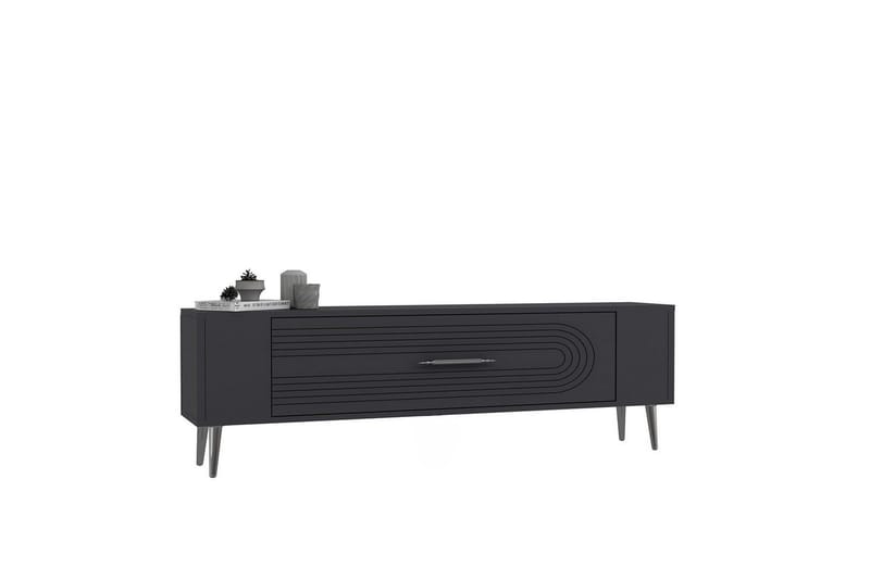 Mirel TV-benk 120 cm - Antrasitt/Sølv - Møbler - TV- & Mediamøbler - TV benk & mediabenk