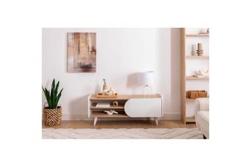 Mirra TV-benk 120 cm - Blå/Hvit - Møbler - TV- & Mediamøbler - TV benk & mediabenk