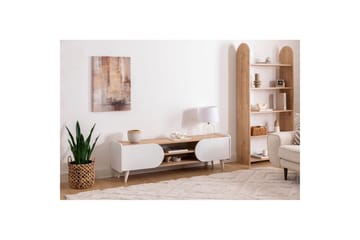 Mirra TV-benk 160 cm - Blå/Hvit - Møbler - TV- & Mediamøbler - TV benk & mediabenk