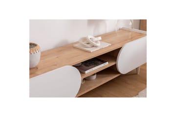 Mirra TV-benk 160 cm - Blå/Hvit - Møbler - TV- & Mediamøbler - TV benk & mediabenk