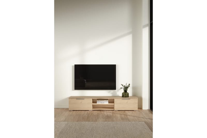 Miwa TV-stativ 33 cm - Rødfarget tre - Møbler - TV- & Mediamøbler - Mediestativ & veggfeste - TV-veggfeste