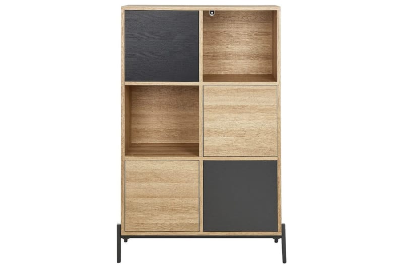 Moines Bokhylle 80 cm i Eik - Lysebrun - Oppbevaring - Hylle - Bokhylle