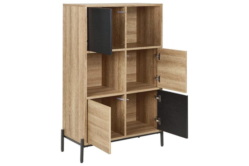 Moines Bokhylle 80 cm i Eik - Lysebrun - Oppbevaring - Hylle - Bokhylle