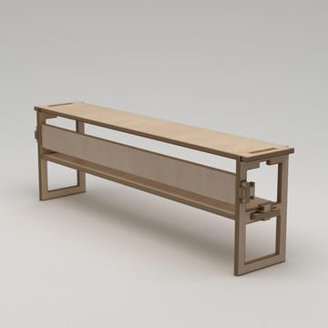 Mopira TV-benk 220 cm - Naturlig tre - Møbler - TV- & Mediamøbler - Mediestativ & veggfeste - TV-veggfeste