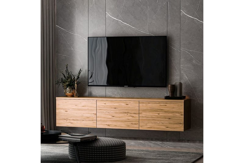 Neon TV-benk 160 cm - Natur - Møbler - TV- & Mediamøbler - TV benk & mediabenk