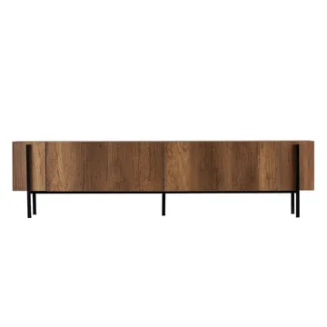 Nexus TV-benk 180 cm - Barok valnøtt og svart - Møbler - TV- & Mediamøbler - Mediestativ & veggfeste - TV-veggfeste